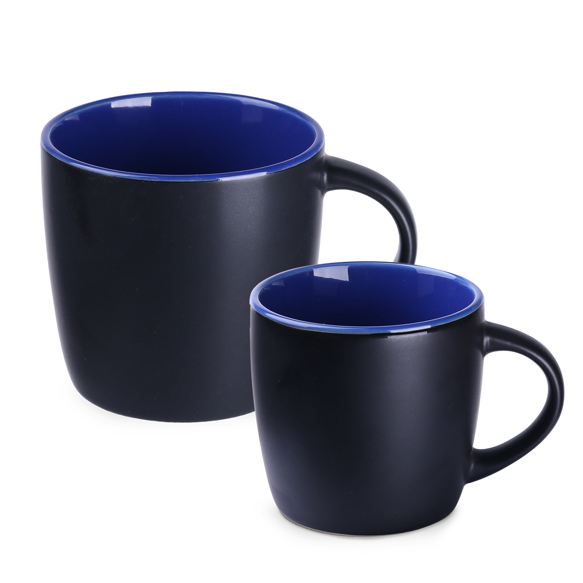 czarny mat / reflex blue